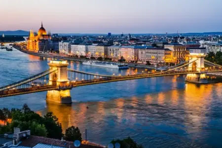 Parking zones in Budapest, the capital of Hungary